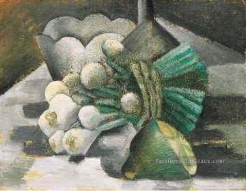Nature morte aux oignons 1908 cubiste Pablo Picasso Peinture à l'huile
